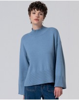 Jersey cuello alto manga amplia AZUL de Surkana