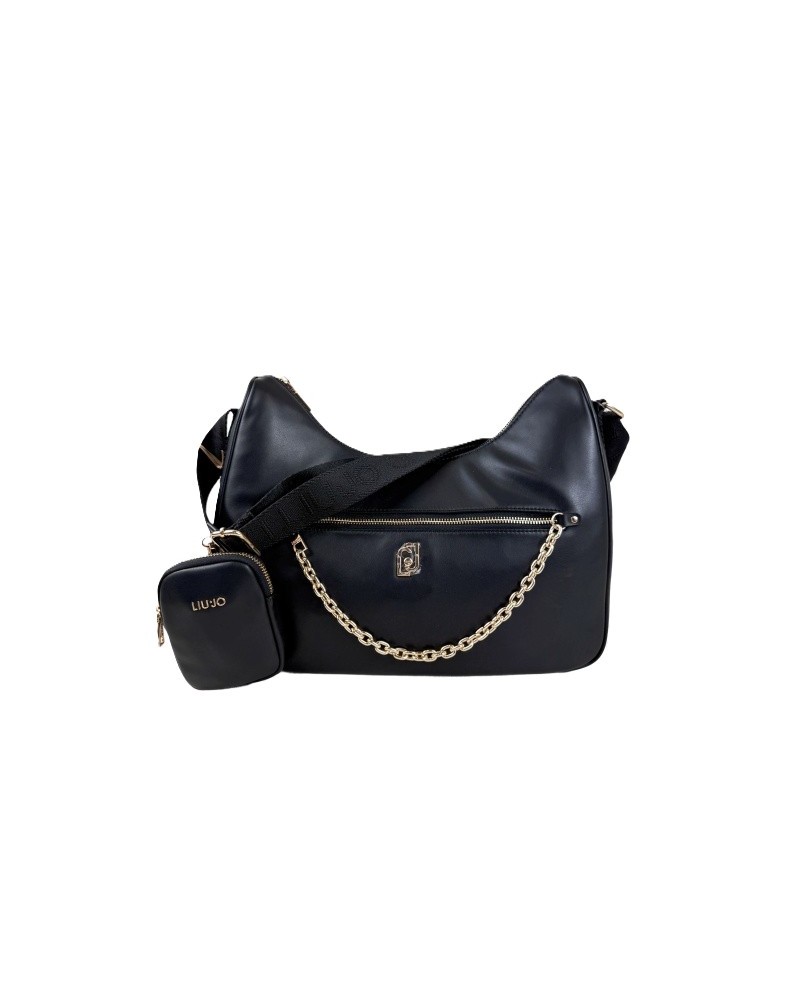 Bolso bandolera negra de Liujo