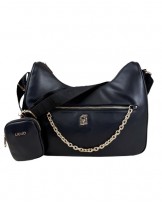 Bolso bandolera negra de Liujo