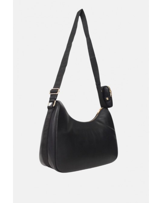 Bolso bandolera negra de Liujo