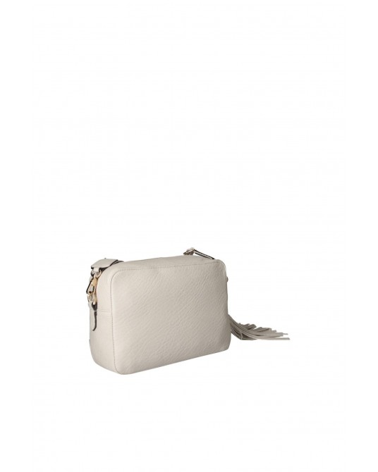 Bolso bandolera blanco roto de Liujo