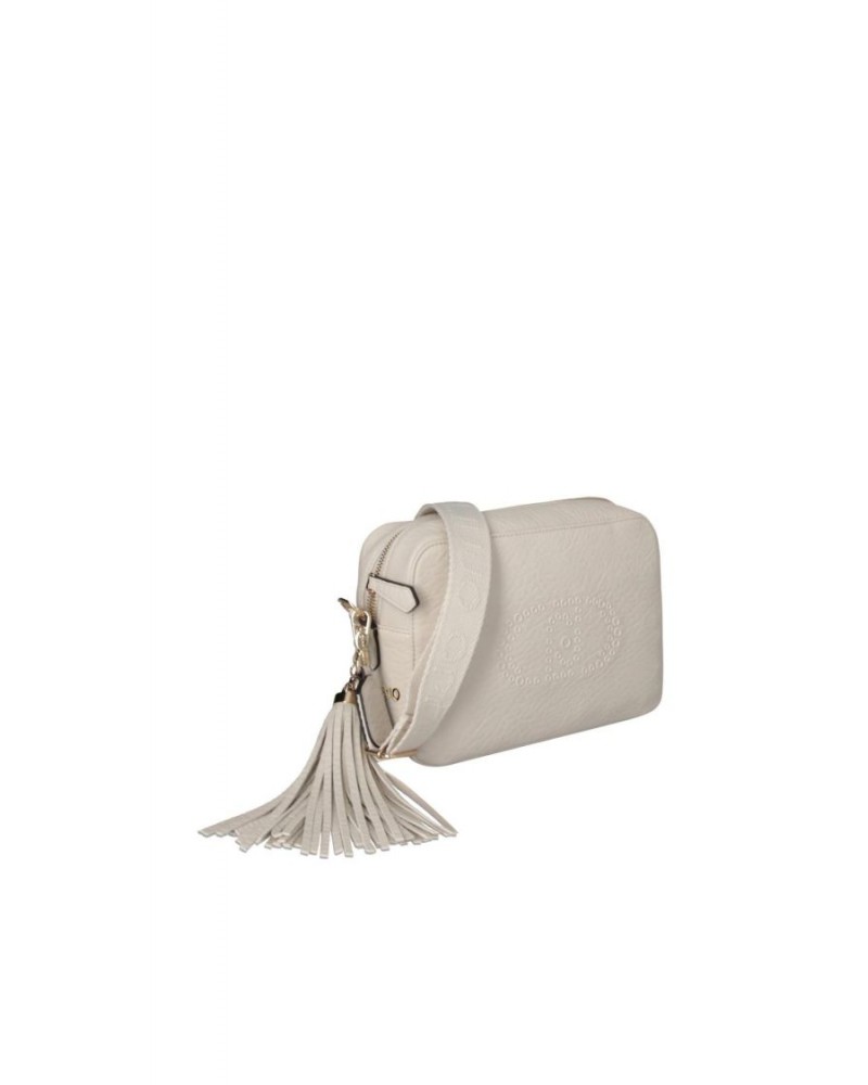 Bolso bandolera blanco roto de Liujo