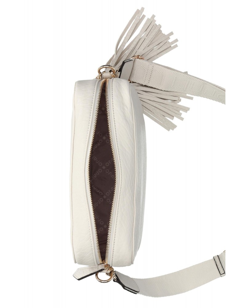 Bolso bandolera blanco roto de Liujo