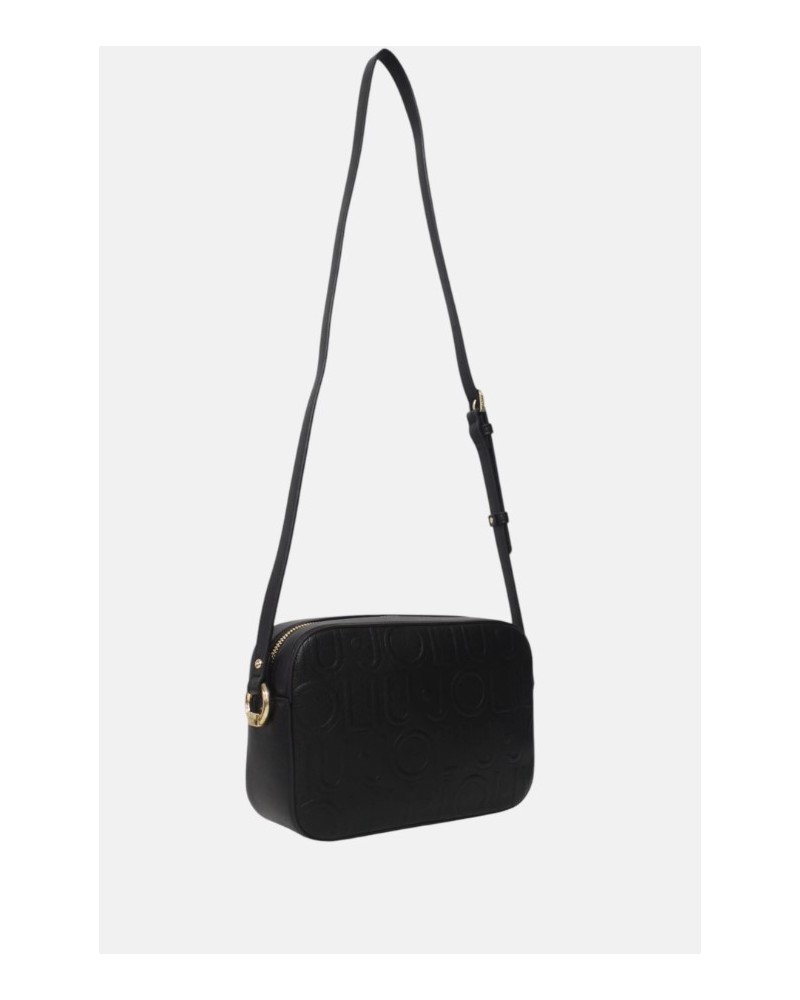 Bolso logo relieve negro de Liujo
