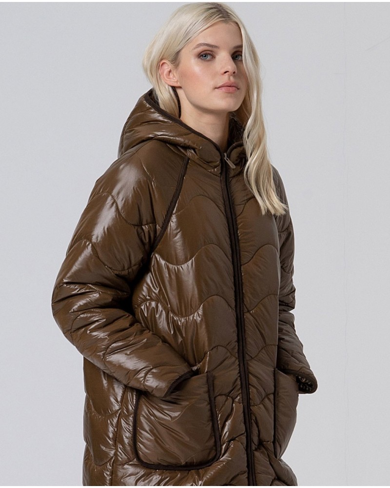 Abrigo acolchado kaki de Surkana