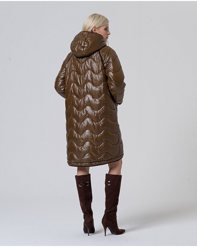 Abrigo acolchado kaki de Surkana