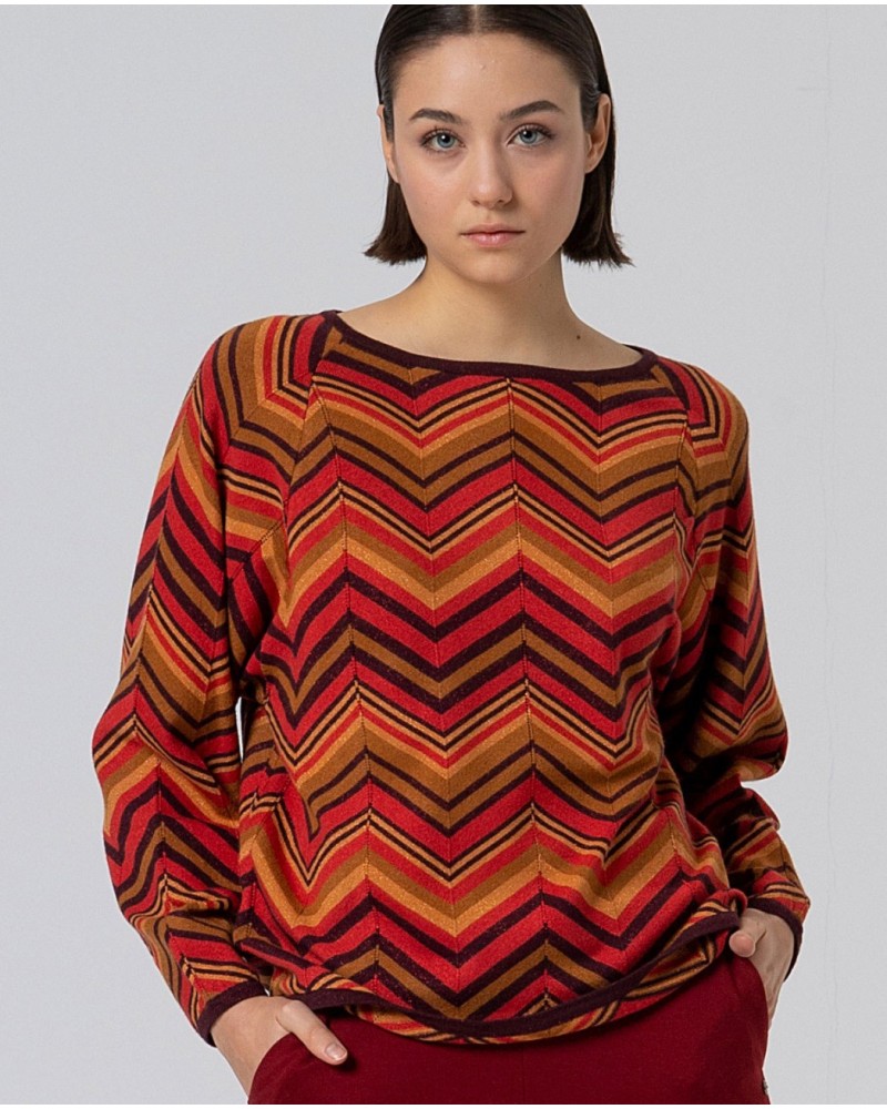 Jersey de punto zig zag de Surkana