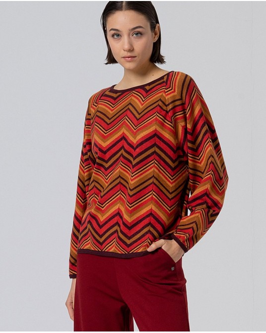 Jersey de punto zig zag de Surkana