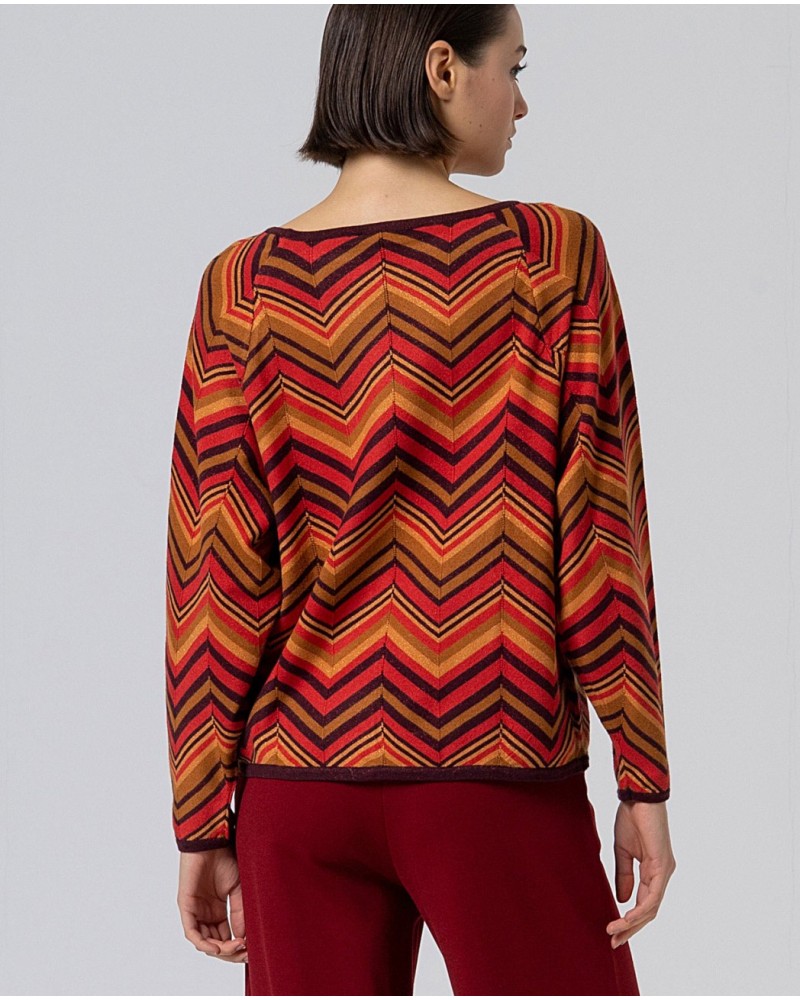 Jersey de punto zig zag de Surkana