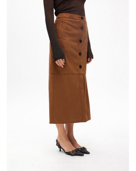 Falda làpiz antelina de Lola Casademunt