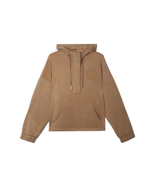 Sudadera con capucha camel de Lola Casademunt