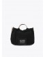 Bolso plisado engomado negro de Lola Casademunt