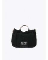 Bolso plisado engomado negro de Lola Casademunt