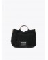 Bolso plisado engomado negro de Lola Casademunt
