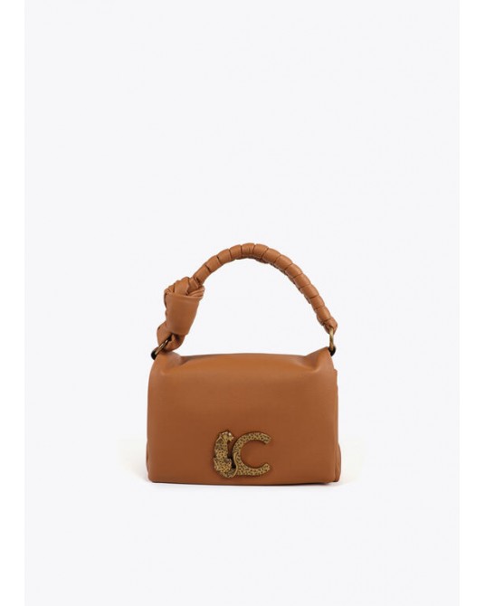 Bolso con solapa camel de Lola Casademunt