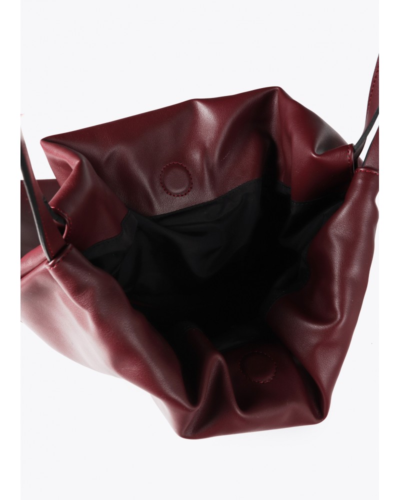 Bolso shopper burdeos de Lola Casademunt