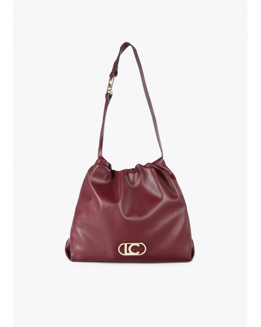 Bolso shopper burdeos de Lola Casademunt