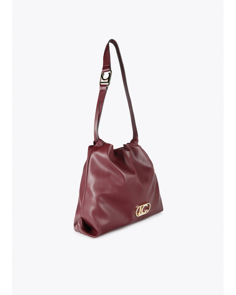 Bolso shopper burdeos de Lola Casademunt