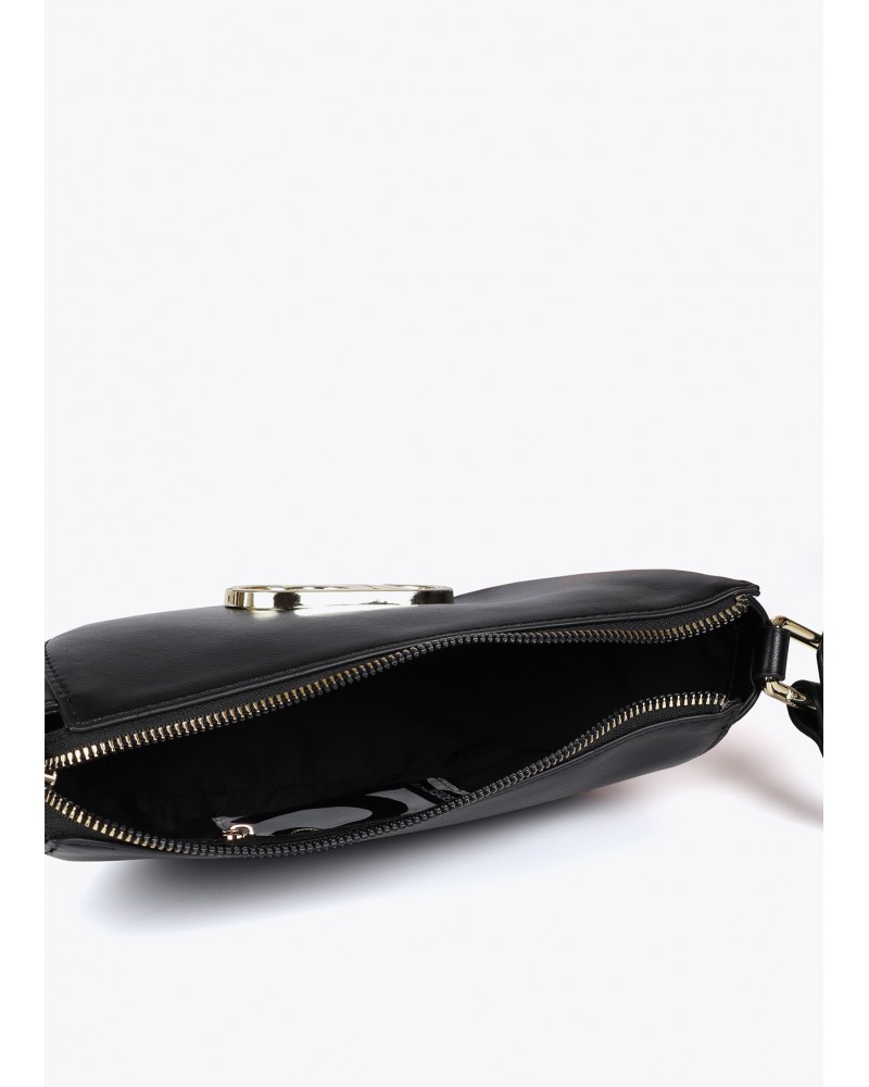Bandolera media luna negra de Lola Casademunt