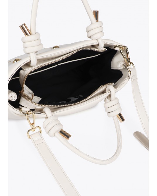 Bolso acolchado crudo efecto piel de Lola Casademunt