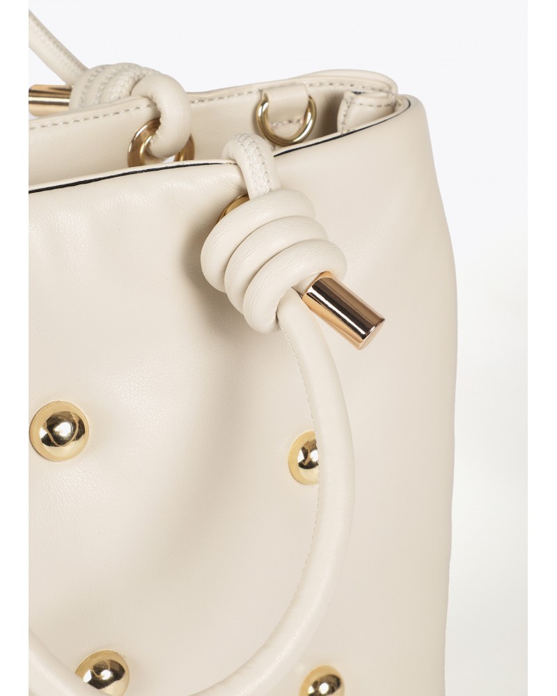 Bolso acolchado crudo efecto piel de Lola Casademunt