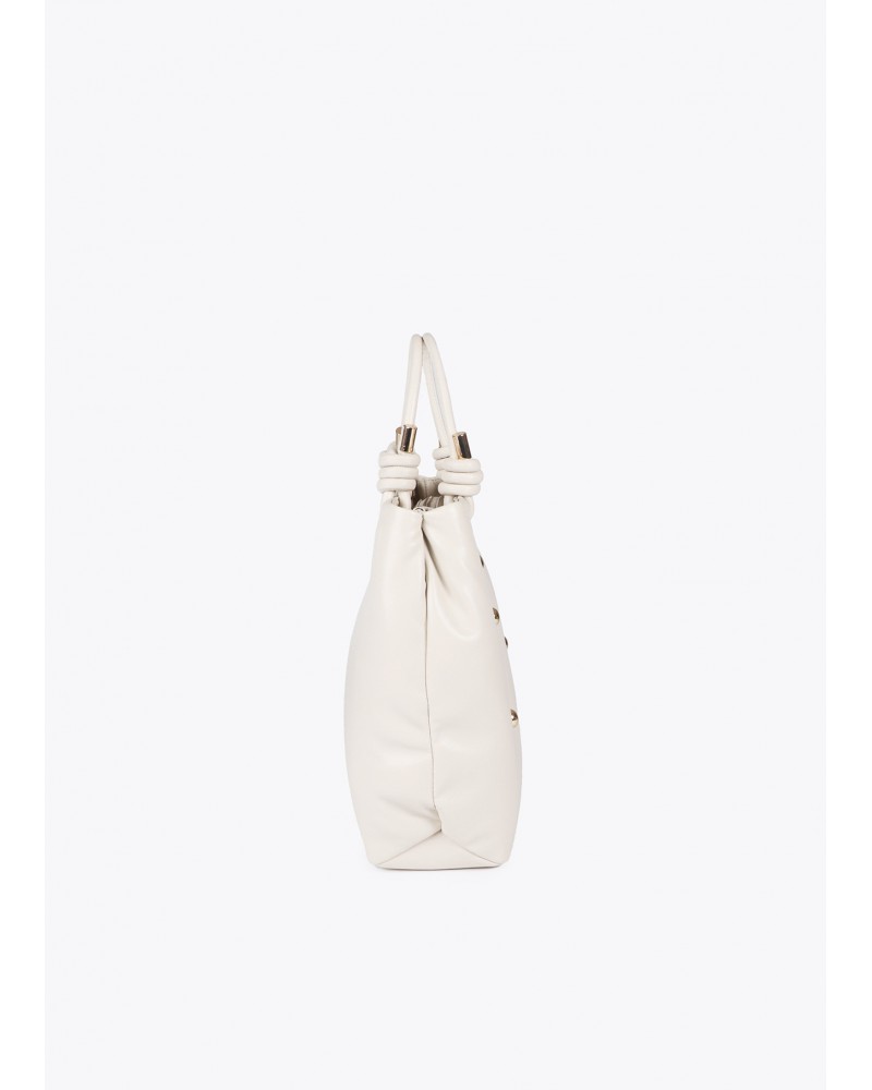 Bolso acolchado crudo efecto piel de Lola Casademunt
