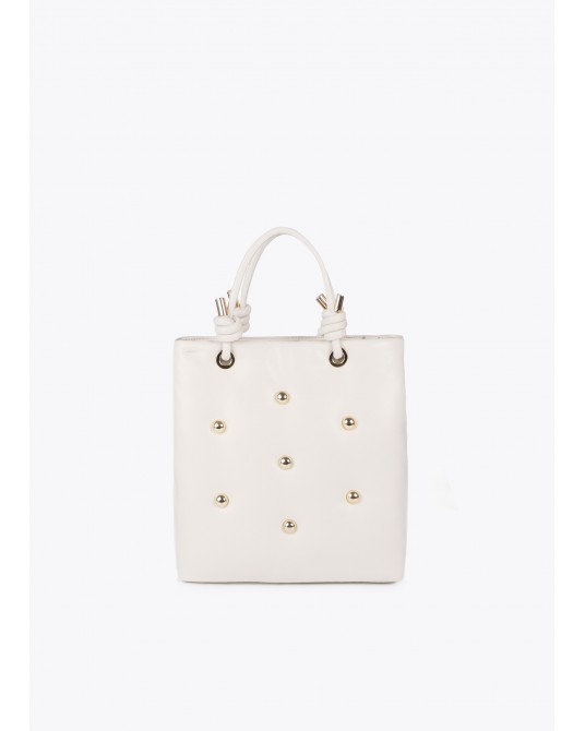 Bolso acolchado crudo efecto piel de Lola Casademunt