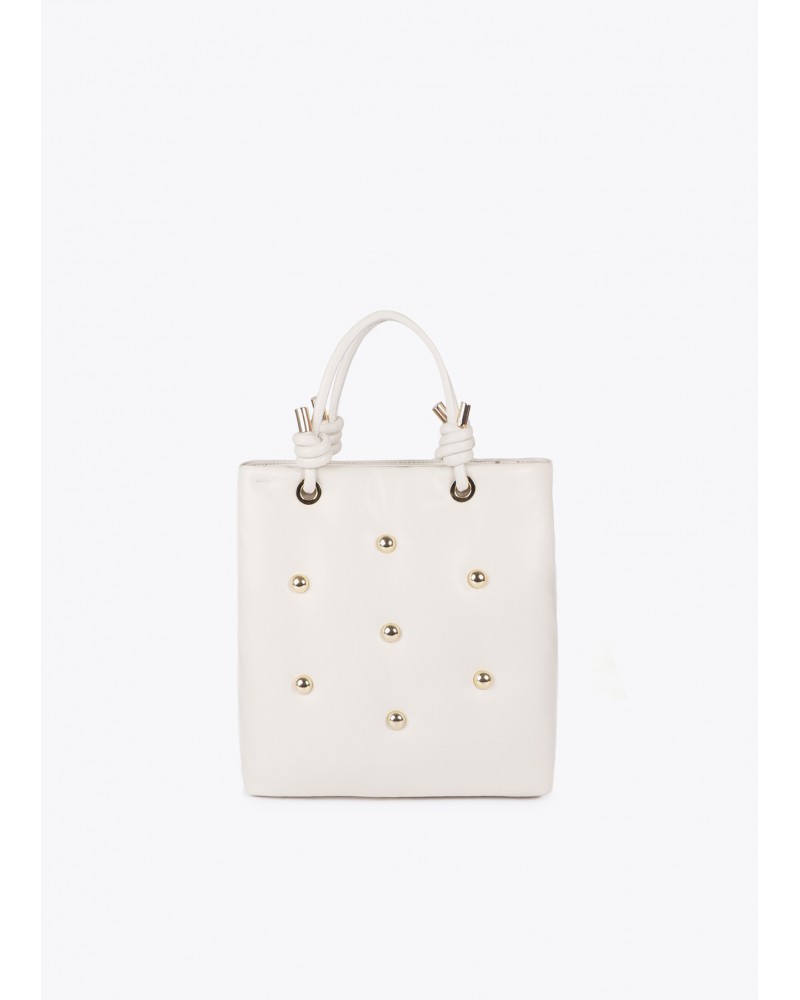 Bolso acolchado crudo efecto piel de Lola Casademunt