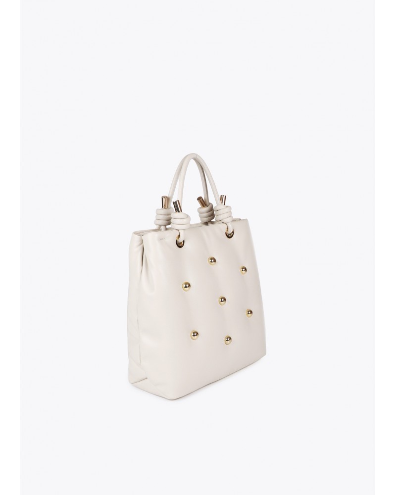 Bolso acolchado crudo efecto piel de Lola Casademunt