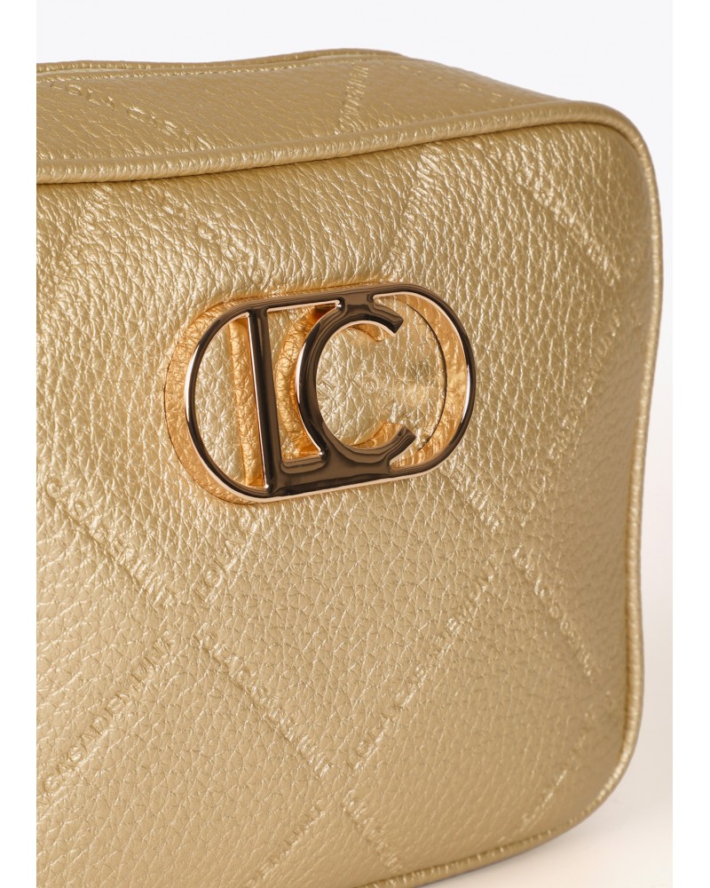 Bolso bandolera dorado efecto piel de Lola Casademunt