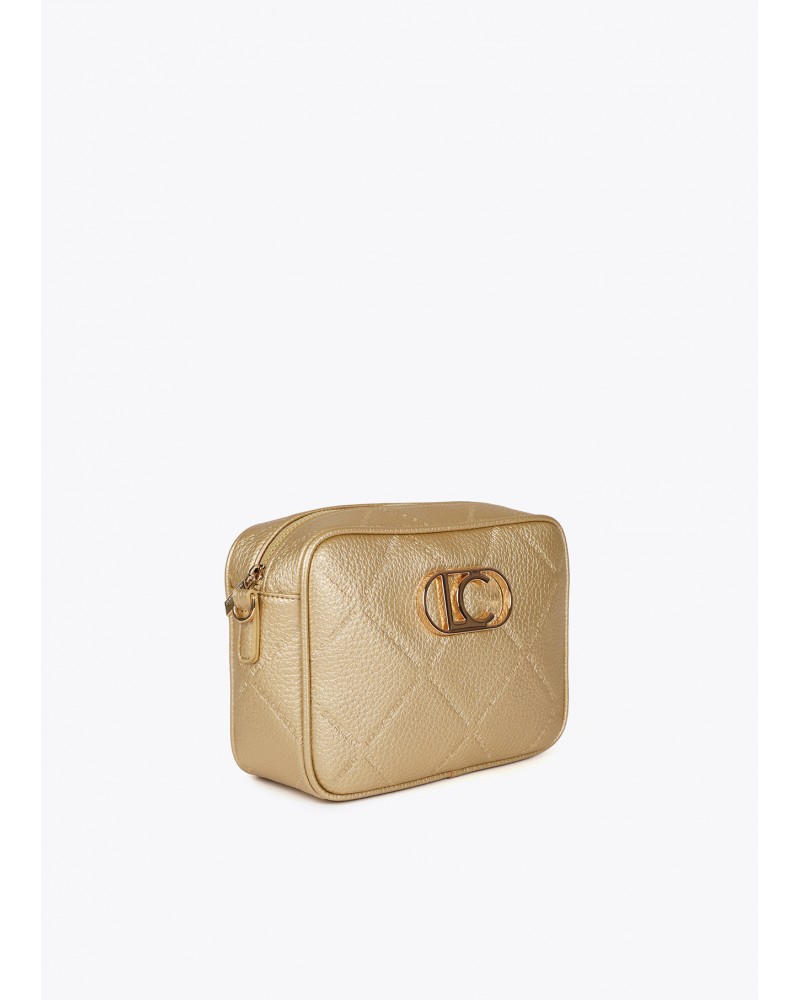 Bolso bandolera dorado efecto piel de Lola Casademunt