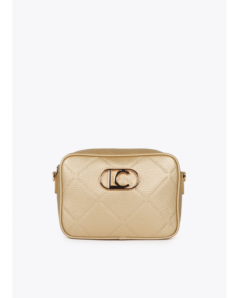 Bolso bandolera dorado efecto piel de Lola Casademunt