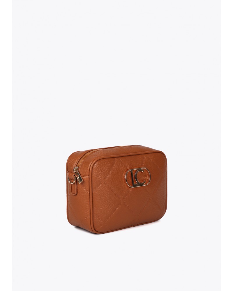 Bolso bandolera camel efecto piel de Lola Casademunt