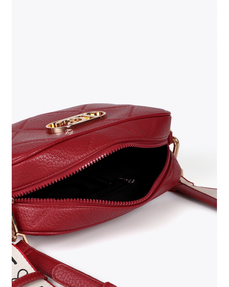 Bolso bandolera rojo efecto piel de Lola Casademunt