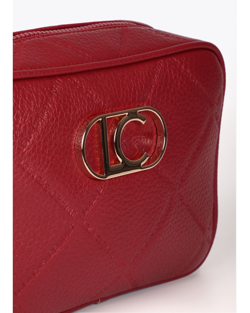 Bolso bandolera rojo efecto piel de Lola Casademunt