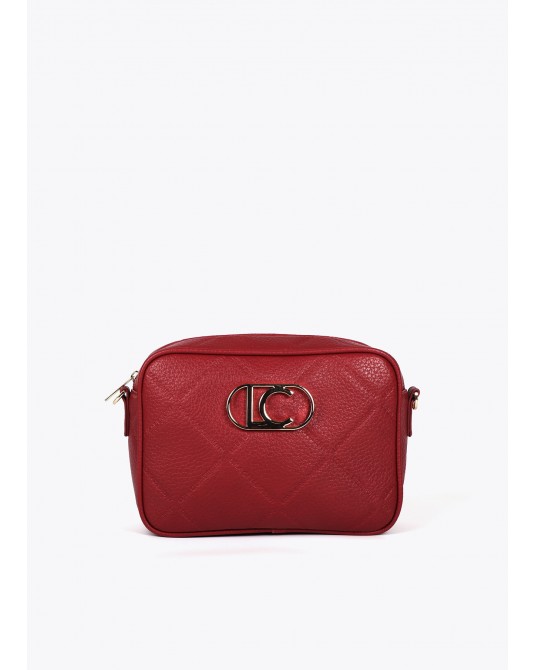 Bolso bandolera rojo efecto piel de Lola Casademunt