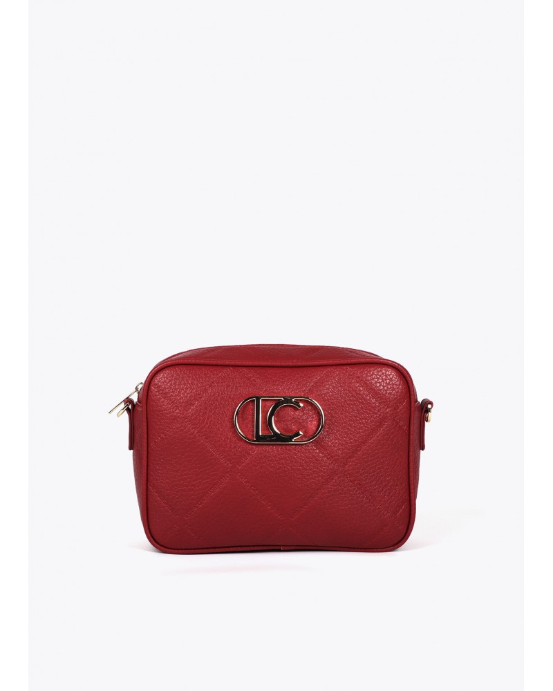 Bolso bandolera rojo efecto piel de Lola Casademunt