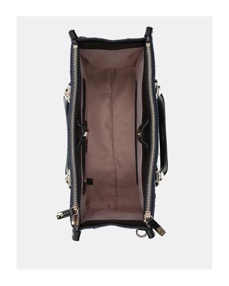 Bolso satchel denim relieve de Liujo