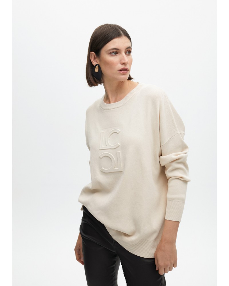 Jersey crudo con logo en relieve de Lola Casademunt