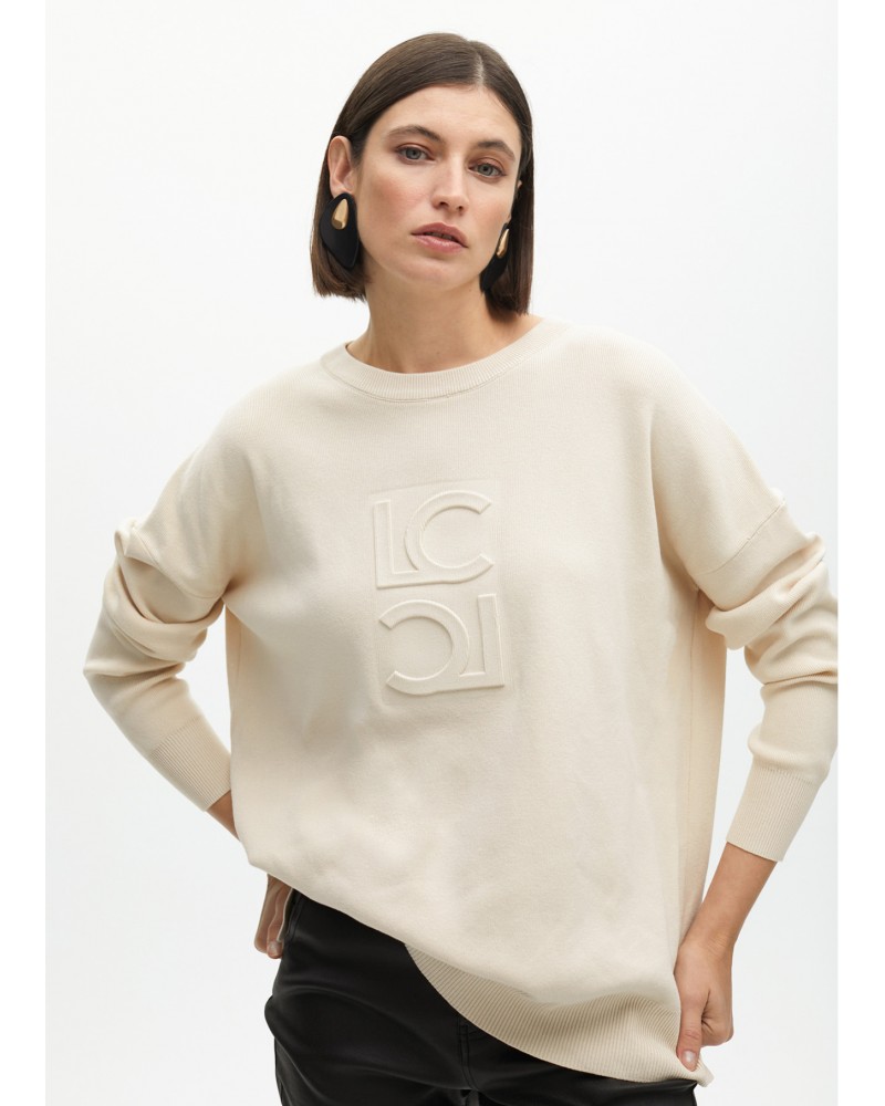 Jersey crudo con logo en relieve de Lola Casademunt