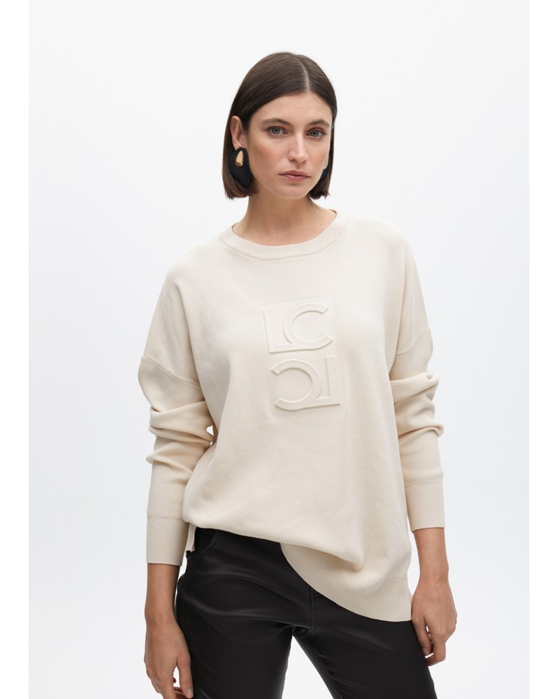 Jersey crudo con logo en relieve de Lola Casademunt