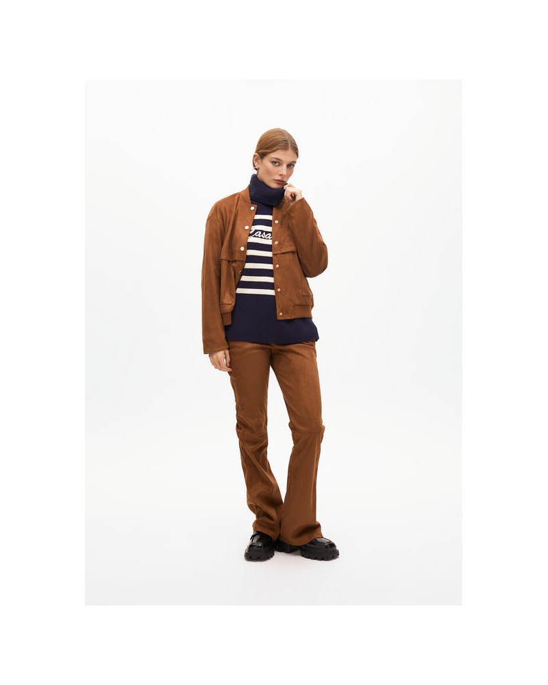 Jersey cuello alto logo bordado de Lola Casademunt