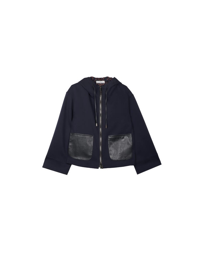 Sudadera con capucha azul marino de Lola Casademunt