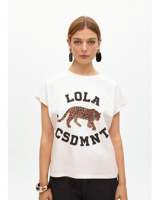 Camiseta tigre blanca de Lola Casademunt