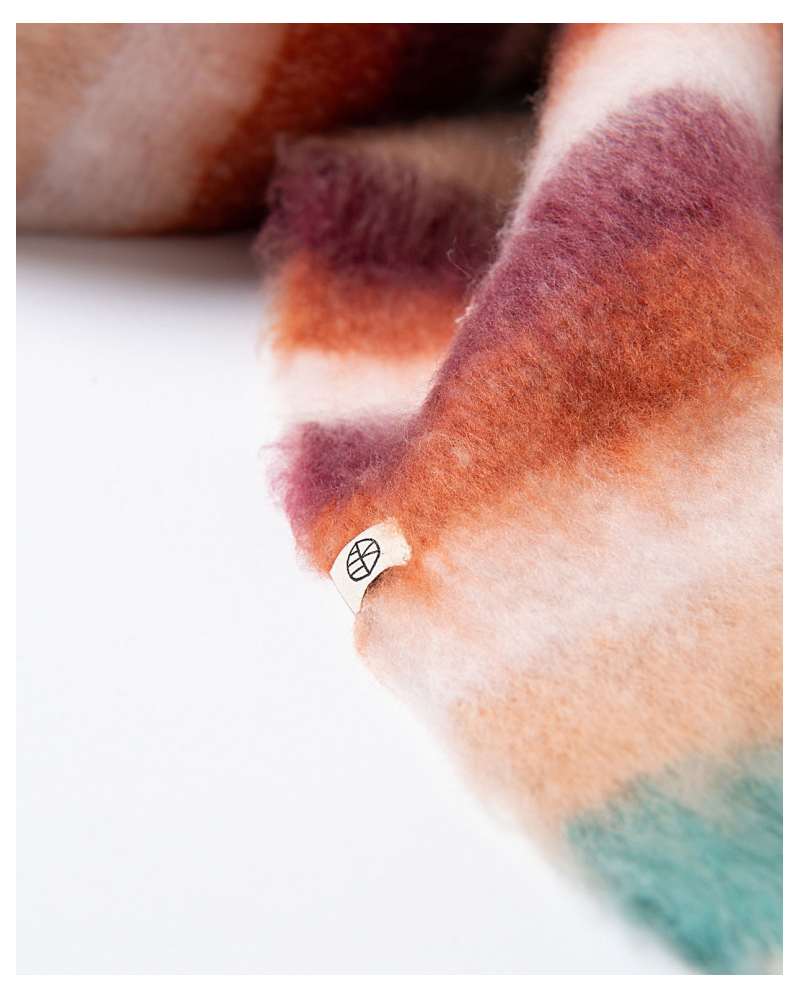 Bufanda de rayas con flecos de Surkana