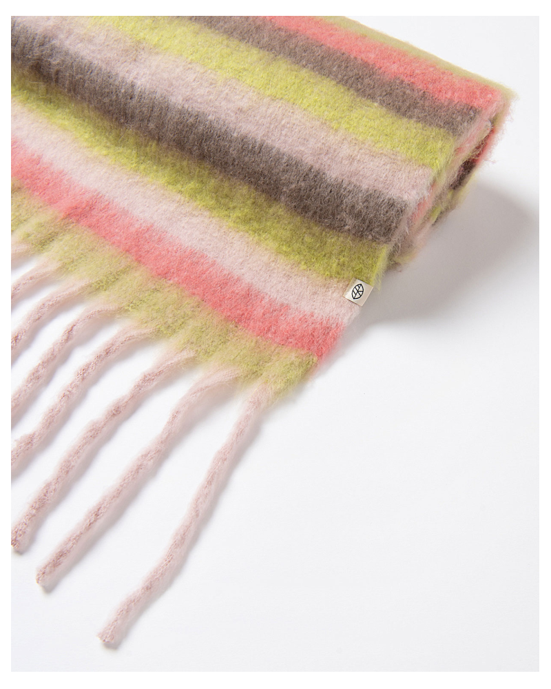 Bufanda de rayas con flecos de Surkana