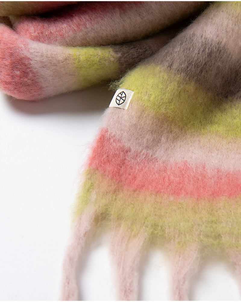 Bufanda de rayas con flecos de Surkana