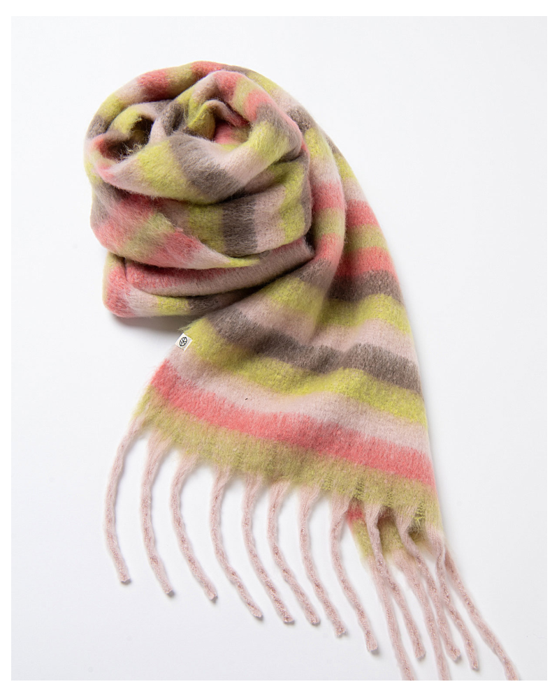 Bufanda de rayas con flecos de Surkana