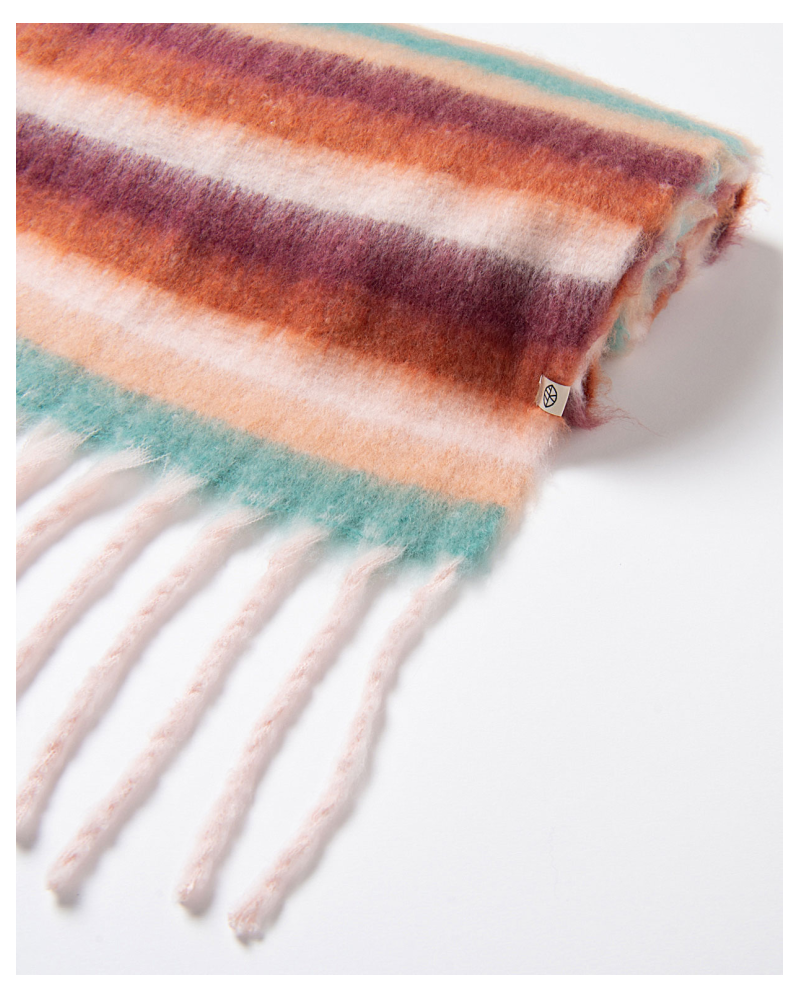 Bufanda de rayas con flecos de Surkana