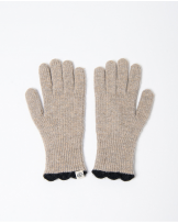 Guantes de punto con contraste de Surkana